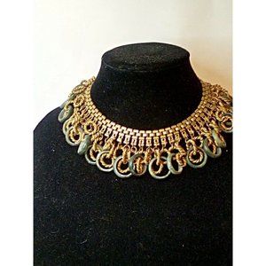 Vintage Miriam Haskell Jade & Russian Gold Rare